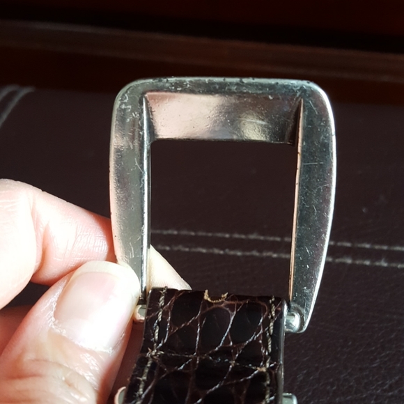 EUC Vintage Brighton Leather Belt with Gol… - Picture 5 of 8
